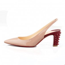 Christian Louboutin Lemer 40mm Slingbacks Szandál Nude Christian Louboutin Lemer 40mm Slingbacks Szandál Nude