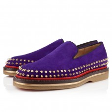 Christian Louboutin Fredapoitiers mokaszinok lila Christian Louboutin Fredapoitiers mokaszinok lila