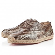Christian Louboutin Esparfred szandál kővel