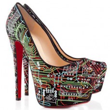 Christian Louboutin Daffodile 160 mm-es platformos szandál, sokszínű Christian Louboutin Daffodile 160 mm-es platformos szandál, sokszínű