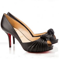 Christian Louboutin Greissimo 80mm Peep Toe Pumps fekete