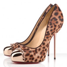 Christian Louboutin Metalipp 120 mm-es pumpák leopárd mintával Christian Louboutin Metalipp 120 mm-es pumpák leopárd mintával