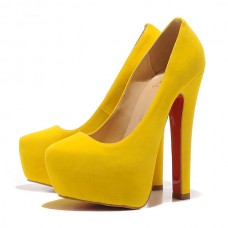 Christian Louboutin Daffy 160 mm-es pumpák sárga