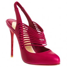 Christian Louboutin Mille Cordes 100mm Slingbacks Szandál Piros