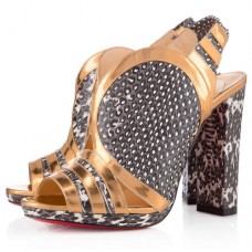 Christian Louboutin Fourmi 120 mm-es peep toe cipő Roccia