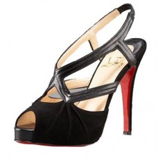 Christian Louboutin Angela 120mm szandál, fekete