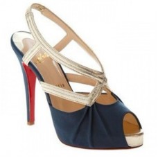 Christian Louboutin Angela 120mm Slingbacks Szandál Kék