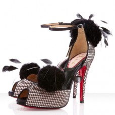 Christian Louboutin Pluminette 120mm szandál, rózsás
