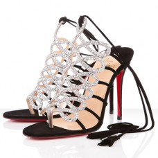 Christian Louboutin Salsbourg 100mm szandál ezüst