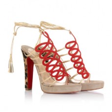 Christian Louboutin Salsbourg 120mm szandál Taupe