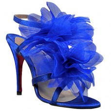 Christian Louboutin Petal 70mm szandál kék