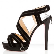 Christian Louboutin Trailer 140mm szandál fekete