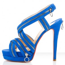 Christian Louboutin Trailer 140mm szandál kék