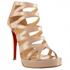Christian Louboutin Fernando 120mm szandál, nude